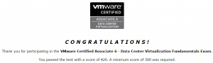 VMware Certified Associate exam brain dump